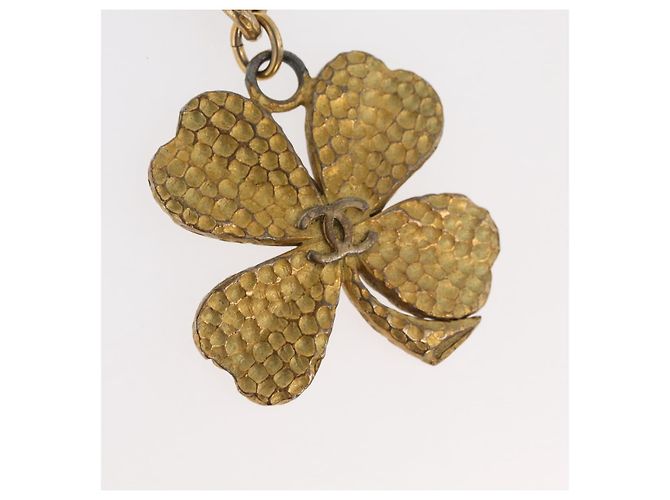 CHANEL COCO Schlüsselanhänger Charm aus Metall Gold CC Auth bs34873 Golden - Ansicht 3