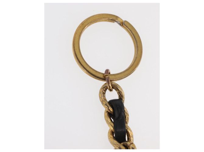 CHANEL COCO Schlüsselanhänger Charm aus Metall Gold CC Auth bs34873 Golden - Ansicht 5