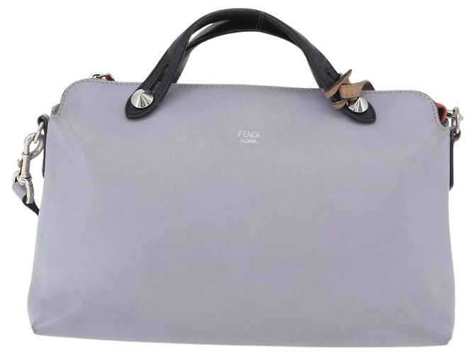Borsa FENDI By The Way Medium in pelle 2way Viola Argento Auth ka4177A Porpora - vista 13
