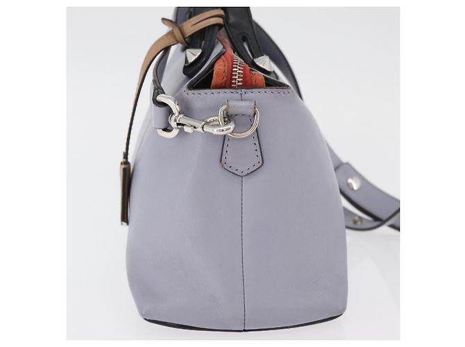 Borsa FENDI By The Way Medium in pelle 2way Viola Argento Auth ka4177A Porpora - vista 3