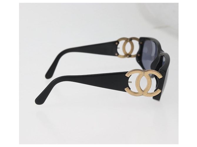 Occhiali da sole CHANEL in plastica Nero CC Auth BA12482 - vista 5
