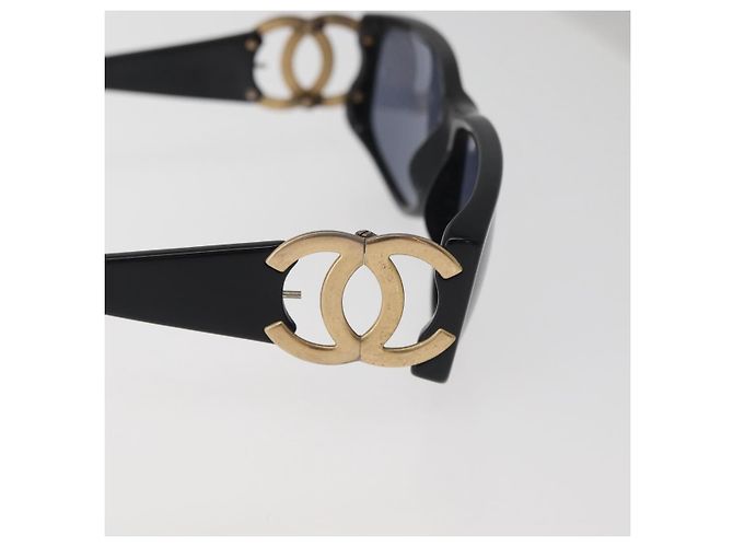 Occhiali da sole CHANEL in plastica Nero CC Auth BA12482 - vista 6