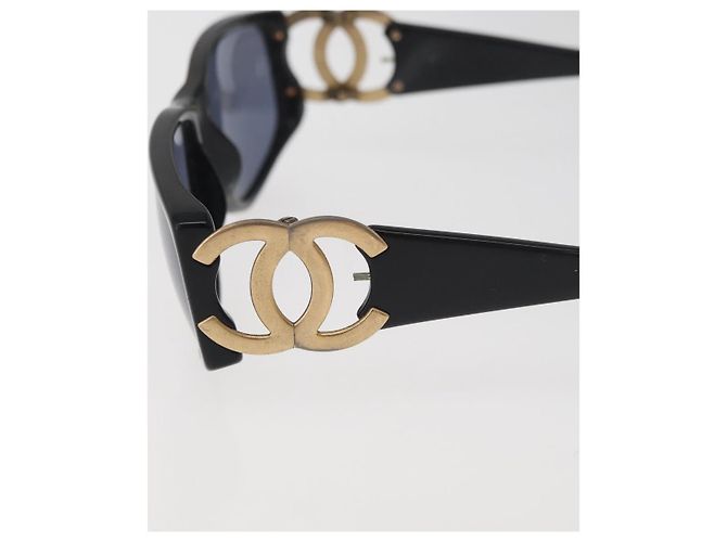 Occhiali da sole CHANEL in plastica Nero CC Auth BA12482 - vista 8