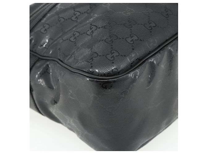 Borsa a Spalla GUCCI GG implementation PVC Nero Argento 211107 Auth fm5312A - vista 11