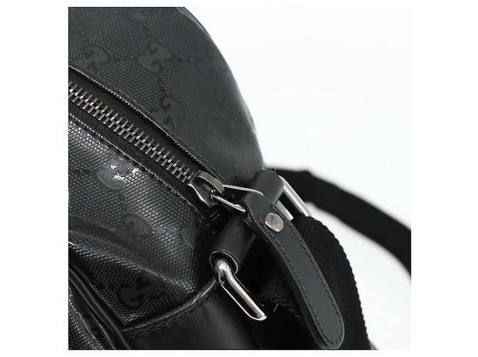 Borsa a Spalla GUCCI GG implementation PVC Nero Argento 211107 Auth fm5312A - vista 14