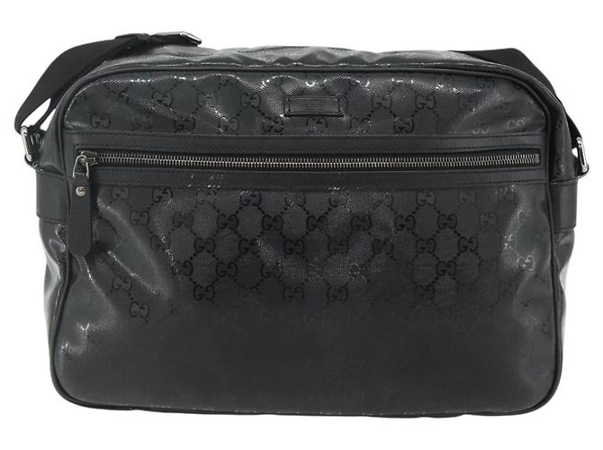 Borsa a Spalla GUCCI GG implementation PVC Nero Argento 211107 Auth fm5312A - vista 2