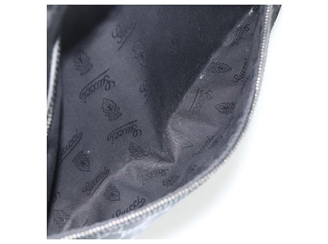 Borsa a Spalla GUCCI GG implementation PVC Nero Argento 211107 Auth fm5312A - vista 22