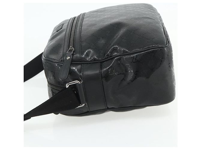 Borsa a Spalla GUCCI GG implementation PVC Nero Argento 211107 Auth fm5312A - vista 4