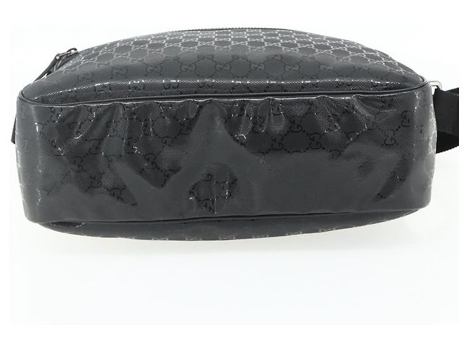 Borsa a Spalla GUCCI GG implementation PVC Nero Argento 211107 Auth fm5312A - vista 9
