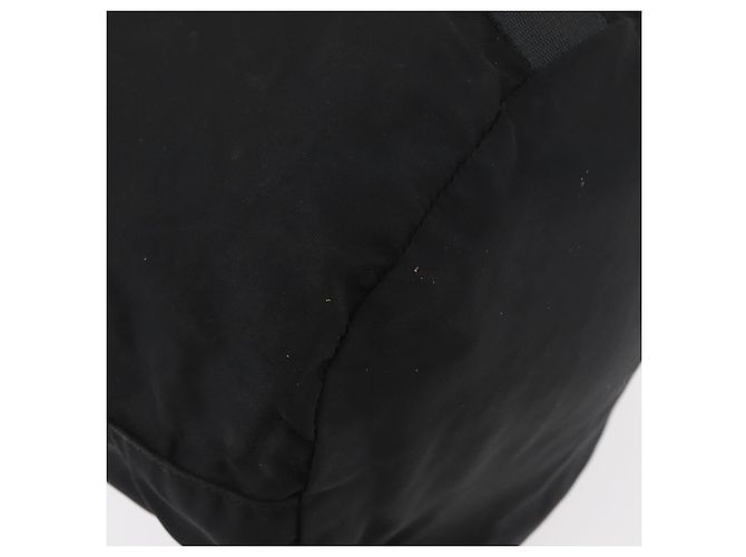 Borsa PRADA Borsa a tracolla Nylon Nero Argento Autentica fm5344 - vista 16