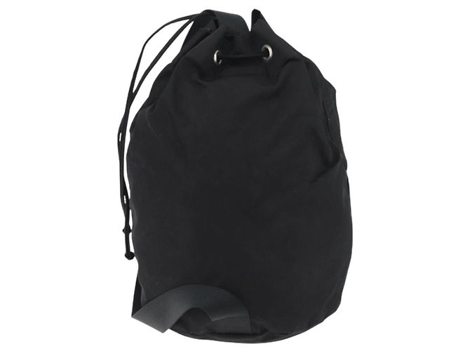 Borsa PRADA Borsa a tracolla Nylon Nero Argento Autentica fm5344 - vista 2