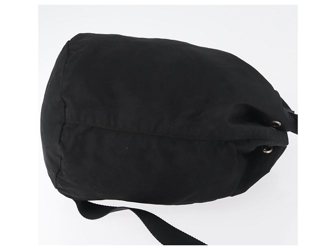 Borsa PRADA Borsa a tracolla Nylon Nero Argento Autentica fm5344 - vista 3