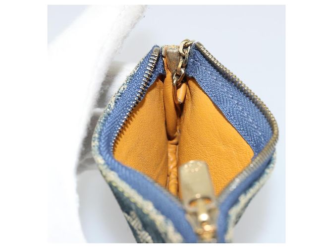 LOUIS VUITTON Pochette Cles Monogram Denim Blu M95343 LV Auth 178632A - vista 11