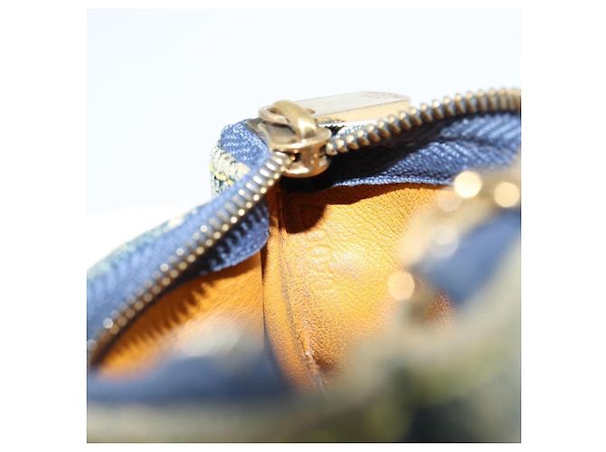 LOUIS VUITTON Pochette Cles Monogram Denim Blu M95343 LV Auth 178632A - vista 12