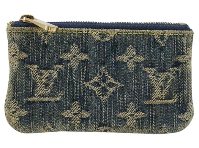 LOUIS VUITTON Pochette Cles Monogram Denim Blu M95343 LV Auth 178632A - vista 13