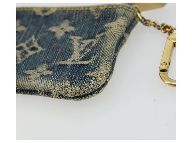 LOUIS VUITTON Pochette Cles Monogram Denim Blu M95343 LV Auth 178632A - vista 15