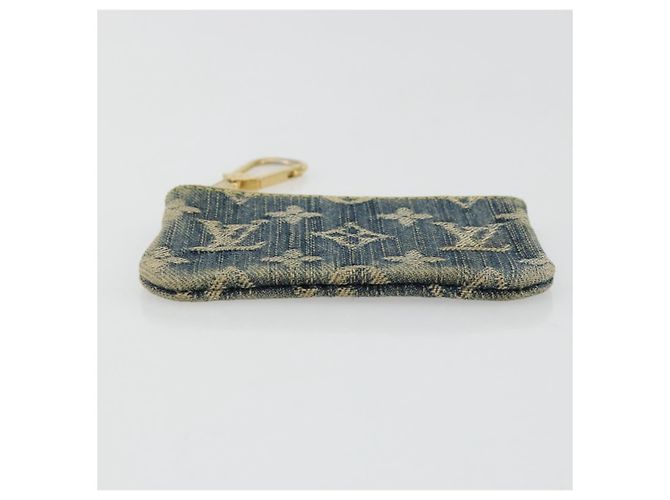 LOUIS VUITTON Pochette Cles Monogram Denim Blu M95343 LV Auth 178632A - vista 6