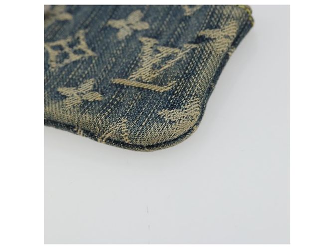LOUIS VUITTON Pochette Cles Monogram Denim Blu M95343 LV Auth 178632A - vista 7