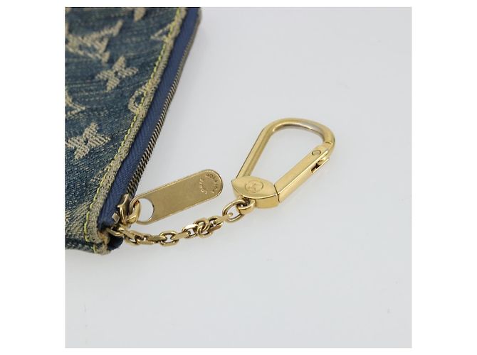 LOUIS VUITTON Pochette Cles Monogram Denim Blu M95343 LV Auth 178632A - vista 8