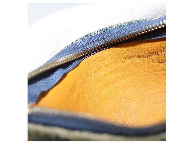 LOUIS VUITTON Pochette Cles Monogram Denim Blu M95343 LV Auth 178632A - vista 9