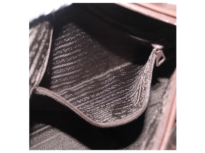 Borsa PRADA in pelle marrone oro Auth bs34862 D'oro - vista 22