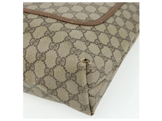 BORSA GUCCI GG Supreme Web Sherry Line PVC Beige Rosso Verde 89 02 003 Auth bs34909 - vista 10