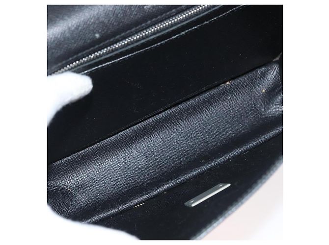 LOUIS VUITTON Clutch Selenga in pelle Taiga Ardoise M30782 LV Auth ka4213 Grigio - vista 10