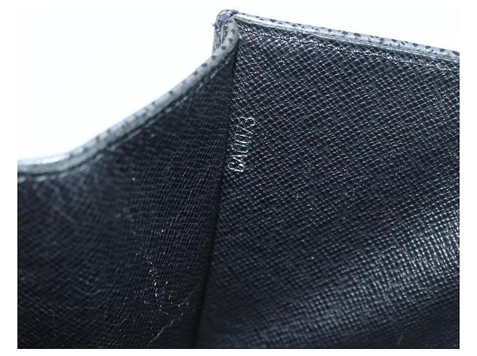 LOUIS VUITTON Clutch Selenga in pelle Taiga Ardoise M30782 LV Auth ka4213 Grigio - vista 12