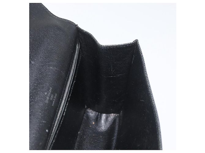 LOUIS VUITTON Clutch Selenga in pelle Taiga Ardoise M30782 LV Auth ka4213 Grigio - vista 20