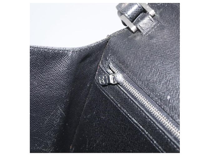 LOUIS VUITTON Clutch Selenga in pelle Taiga Ardoise M30782 LV Auth ka4213 Grigio - vista 22