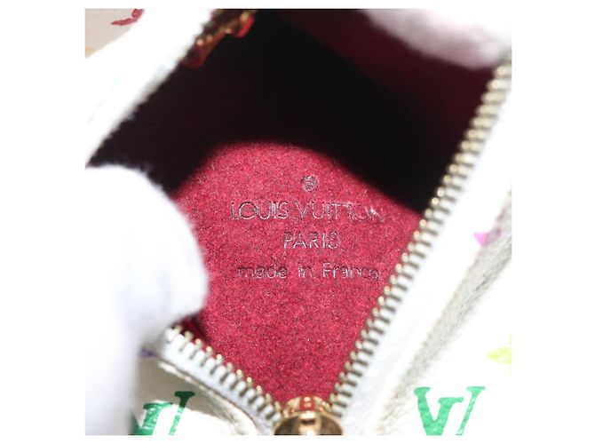 LOUIS VUITTON Monogram Multicolor Berlango Purse White M58028 LV Auth 179065V Branco - vista 10