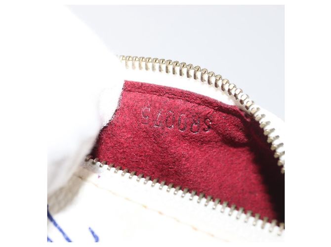 LOUIS VUITTON Monogram Multicolor Berlango Purse White M58028 LV Auth 179065V Branco - vista 12