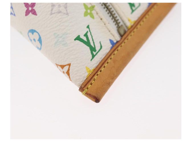 LOUIS VUITTON Monogram Multicolor Berlango Purse White M58028 LV Auth 179065V Branco - vista 6