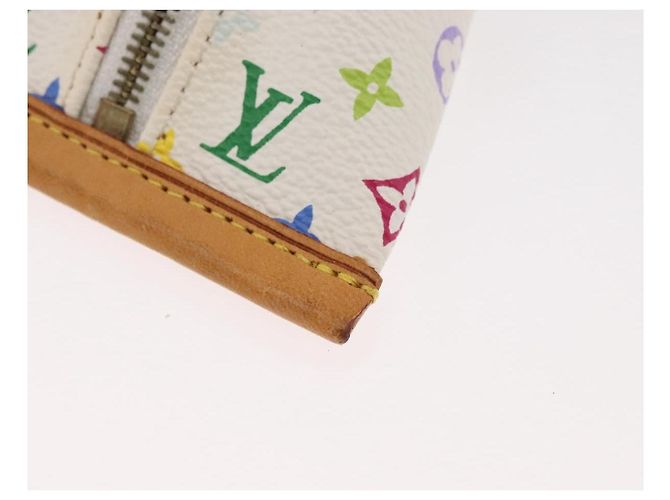 LOUIS VUITTON Monogram Multicolor Berlango Purse White M58028 LV Auth 179065V Branco - vista 7