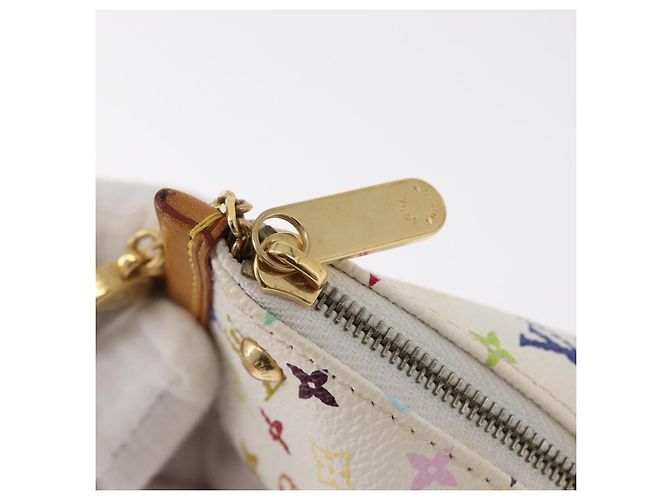 LOUIS VUITTON Monogram Multicolor Berlango Purse White M58028 LV Auth 179065V Branco - vista 9