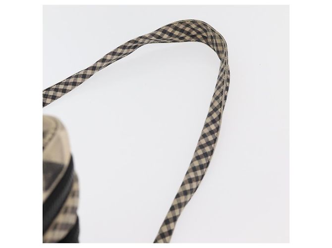 CHANEL Schultertasche Canvas Beige Silber CC Authentisch 177319 - Ansicht 8