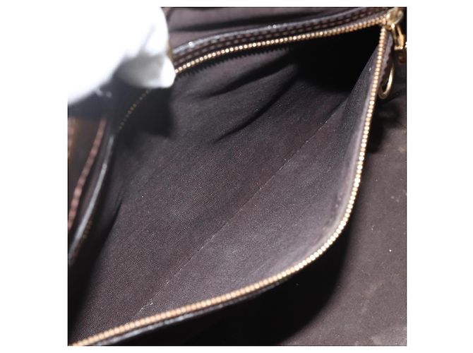 LOUIS VUITTON Monogram Vernis Wilshire GM Tote Bag Amarante M91649 Auth 170536 Bordò - vista 11