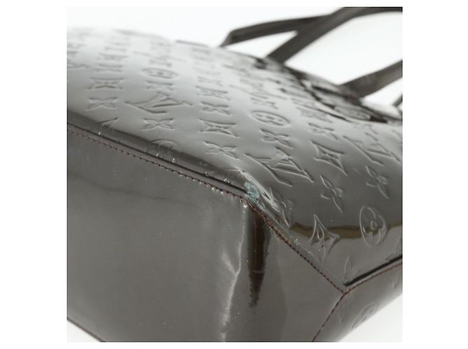 LOUIS VUITTON Monogram Vernis Wilshire GM Tote Bag Amarante M91649 Auth 170536 Bordò - vista 15