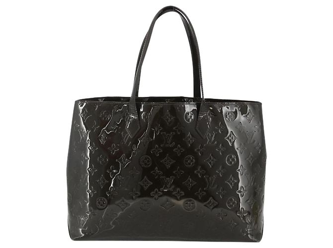 LOUIS VUITTON Monogram Vernis Wilshire GM Tote Bag Amarante M91649 Auth 170536 Bordò - vista 2
