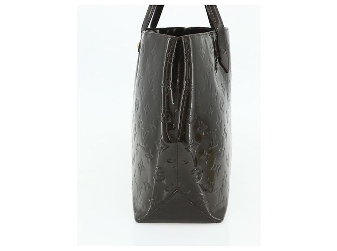 LOUIS VUITTON Monogram Vernis Wilshire GM Tote Bag Amarante M91649 Auth 170536 Bordò - vista 4
