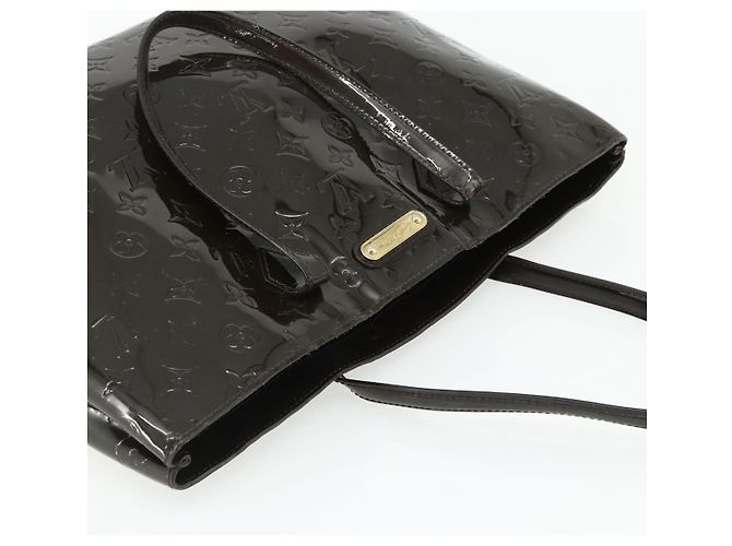 LOUIS VUITTON Monogram Vernis Wilshire GM Tote Bag Amarante M91649 Auth 170536 Bordò - vista 6