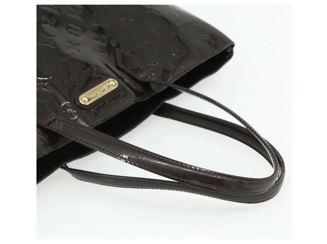 LOUIS VUITTON Monogram Vernis Wilshire GM Tote Bag Amarante M91649 Auth 170536 Bordò - vista 7