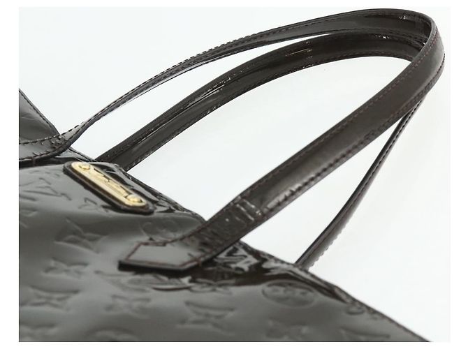 LOUIS VUITTON Monogram Vernis Wilshire GM Tote Bag Amarante M91649 Auth 170536 Bordò - vista 8