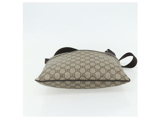 Borsa a tracolla GUCCI GG Supreme PVC Beige Argento 141626 Auth bs34913 - vista 9