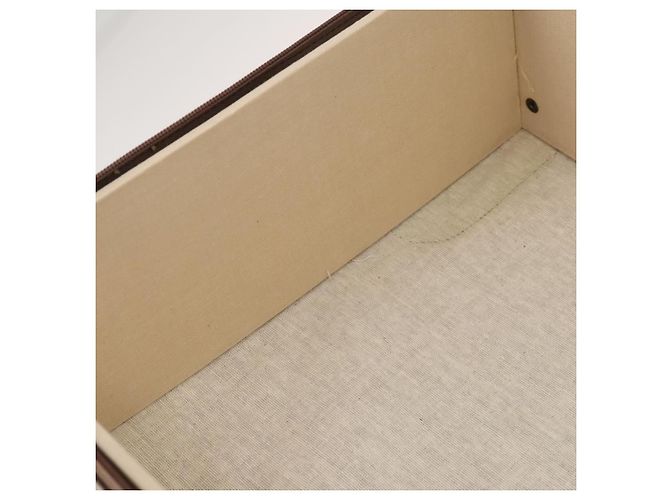 FENDI Zucchino Canvas Trunk PVC Beige Oro Autentico ti3888A D'oro - vista 20