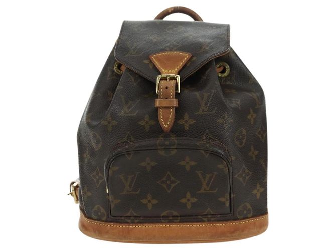 Zaino LOUIS VUITTON Monogram Montsouris PM M51137 LV Auth 177423A Monogramma - vista 13