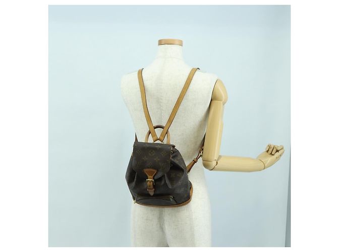 Zaino LOUIS VUITTON Monogram Montsouris PM M51137 LV Auth 177423A Monogramma - vista 30