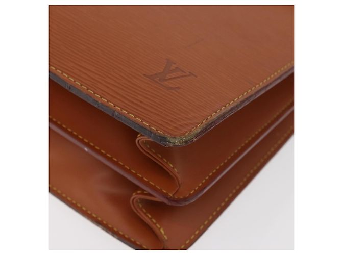 LOUIS VUITTON Epi Serviette Conseiller Briefcase Zipangu Gold M54428 Auth 177213 - vista 14