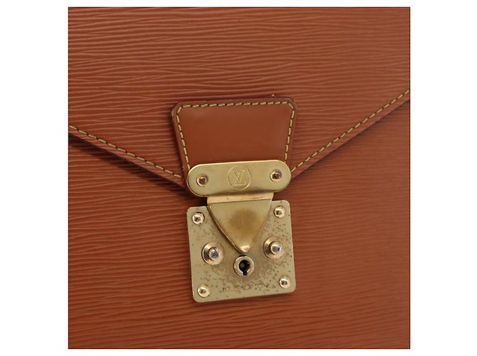 LOUIS VUITTON Epi Serviette Conseiller Briefcase Zipangu Gold M54428 Auth 177213 - vista 17