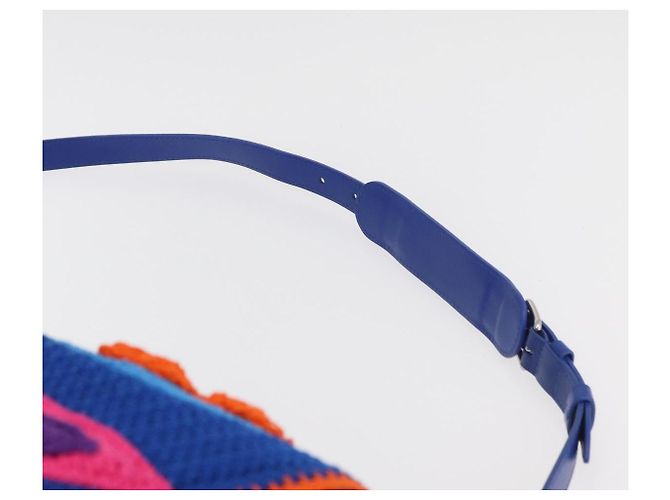 LOUIS VUITTON Monogram Flower Keepall Bandouliere 50 Blue M21895 Auth 167265SM Monogramma - view 10